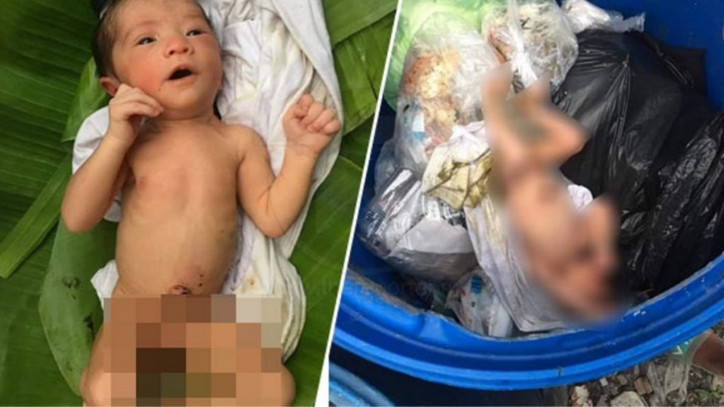 Tergamaknya Si Ibu Buang Bayi Dalam Tong Sampah Bersalut Najis