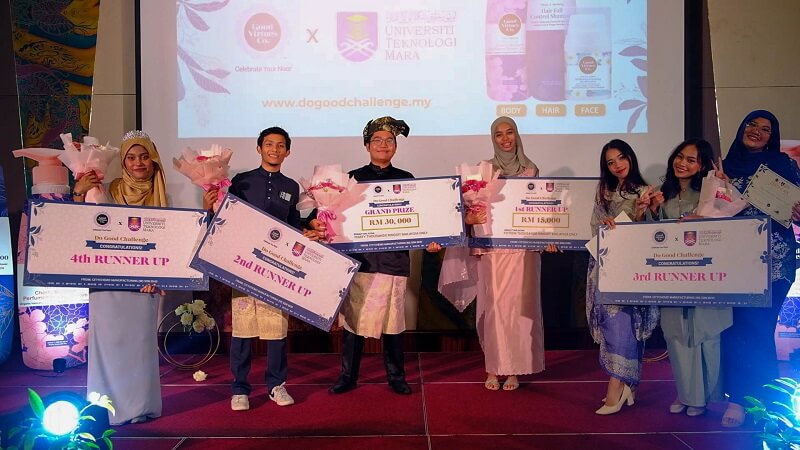 para pemenang Do Good Challenge Good Virtues Co. bersama UiTM