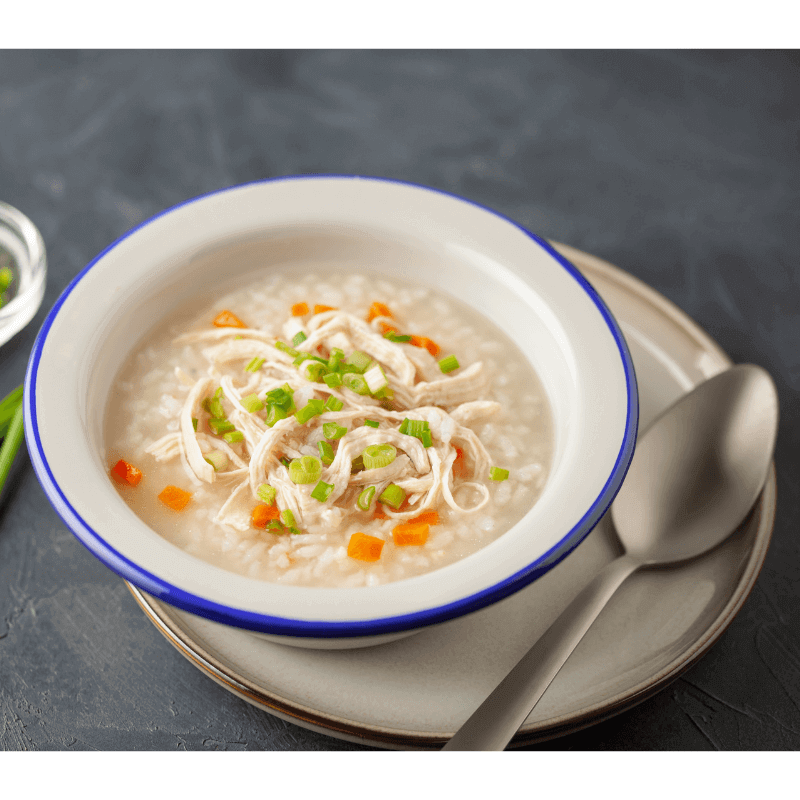 bubur makanan bayi, dengan minyak bijan