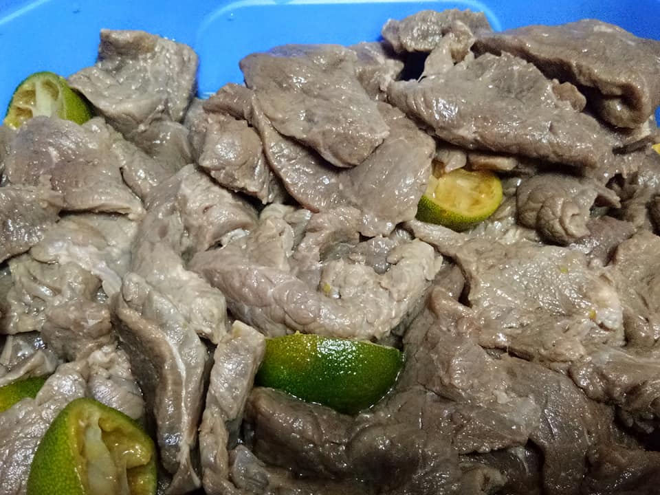 daging jeruk - cara membuat daging jeruk