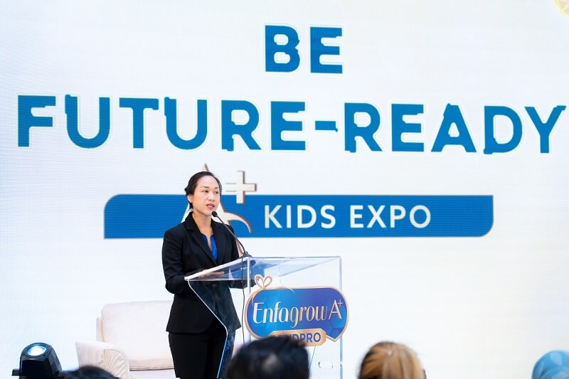 Ms Wong Choy Yee di Enfagrow A+ MindPro, Acara Ekspo Future Ready A+ Kids