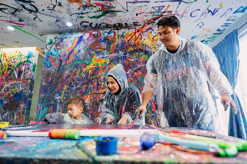 Splat Paint House Singapore bersama Farah Nabilah