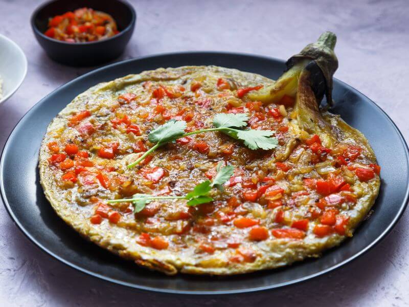 resepi telur dadar terung atau tortang talong