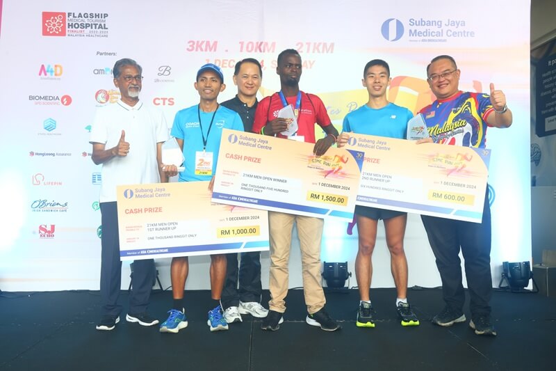 para pemenang Diabetes Dash Run SJMC 2024